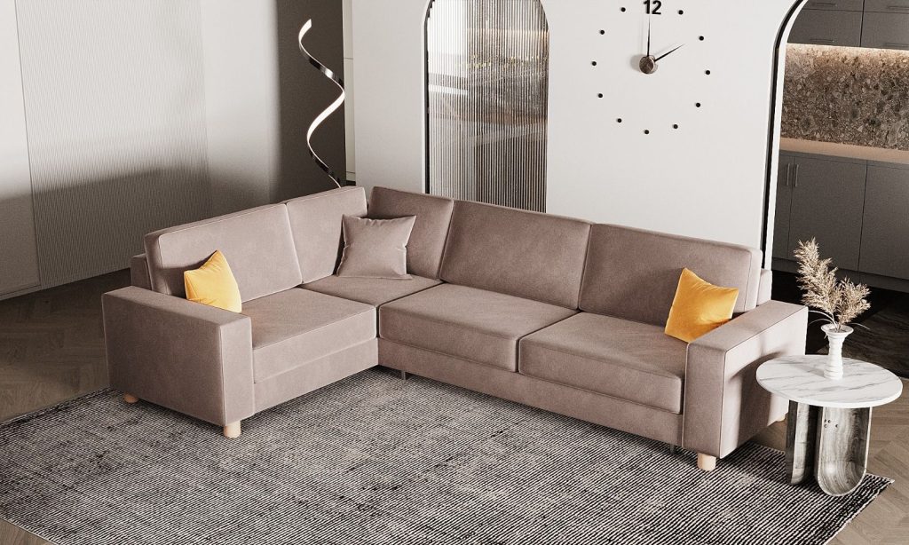 Puffy tam köşe koltuk